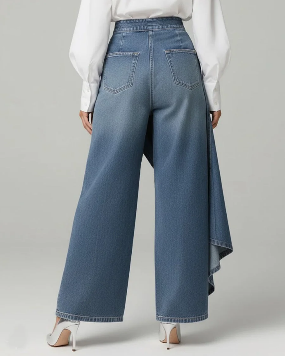 Denim Wickelhose