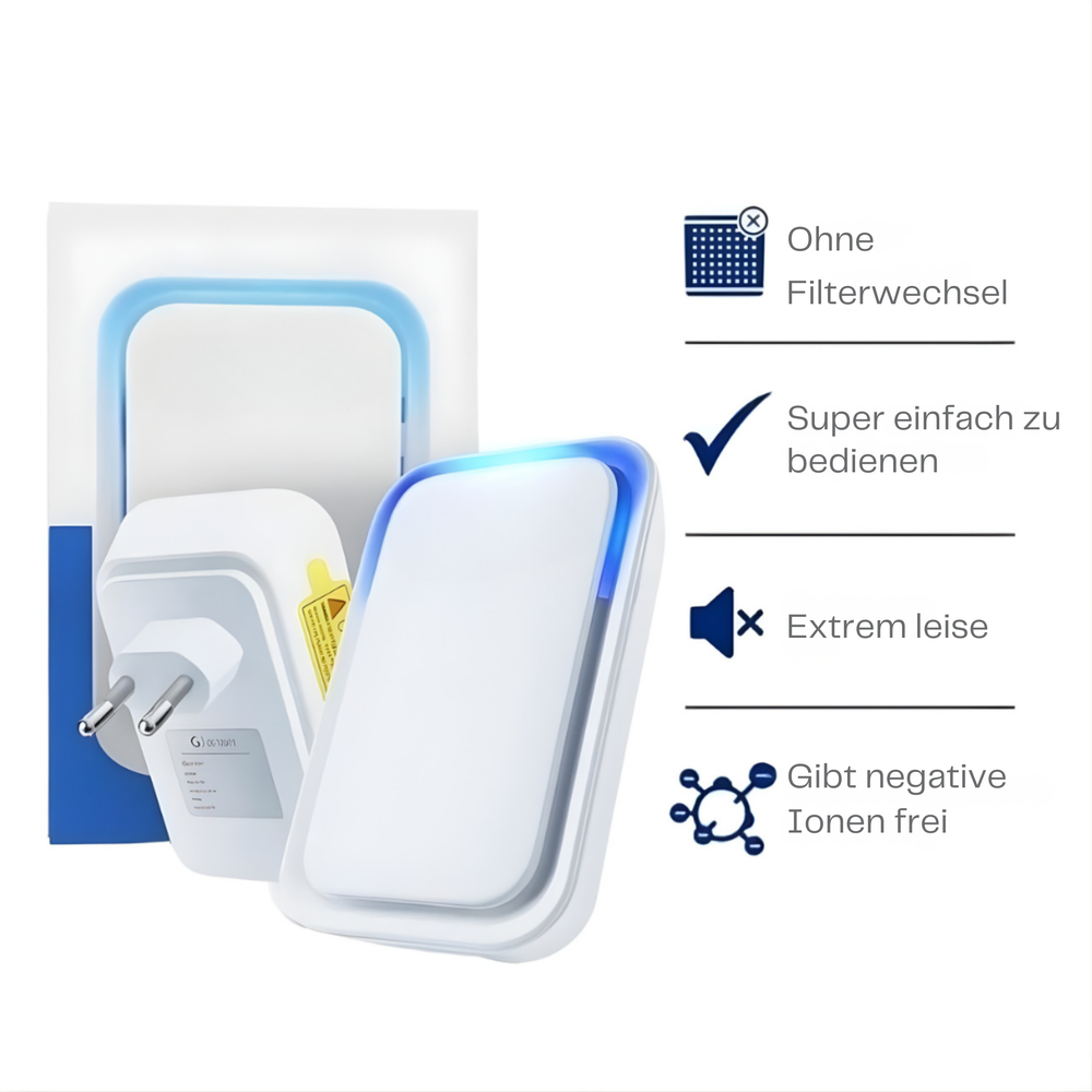 Elektrischer Plug-in Luftreiniger™ | Saubere Luft für die ganze Familie
