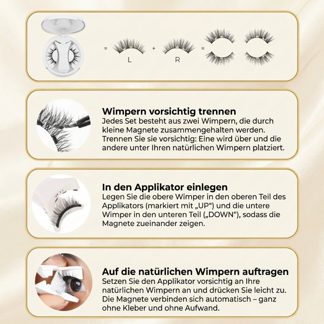 Magnetische Wimpern™ | Kein Kleberchaos mehr!
