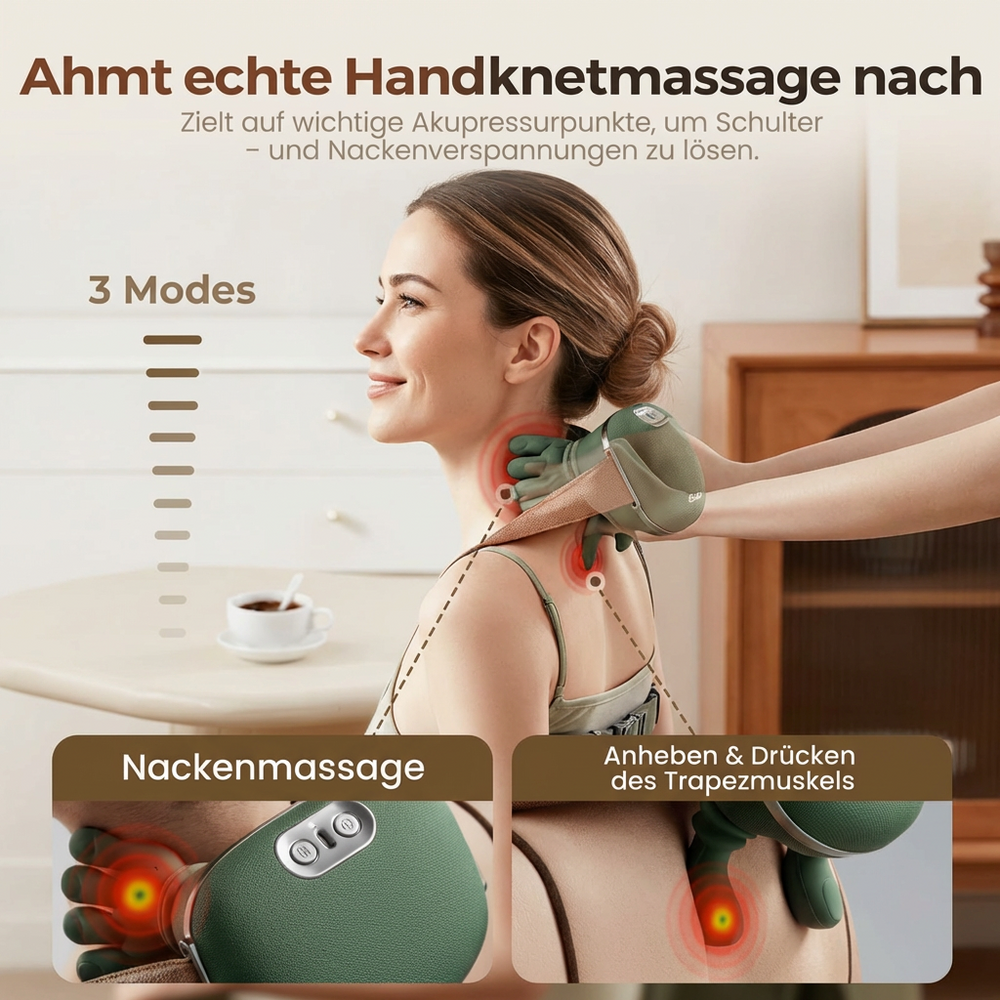 Nackenmassager Wärme Pro™ | Sofortige Muskelentspannung